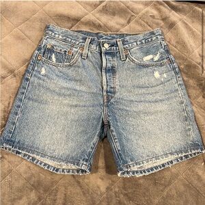 Levi’s 501 High Waisted Button Fly Shorts